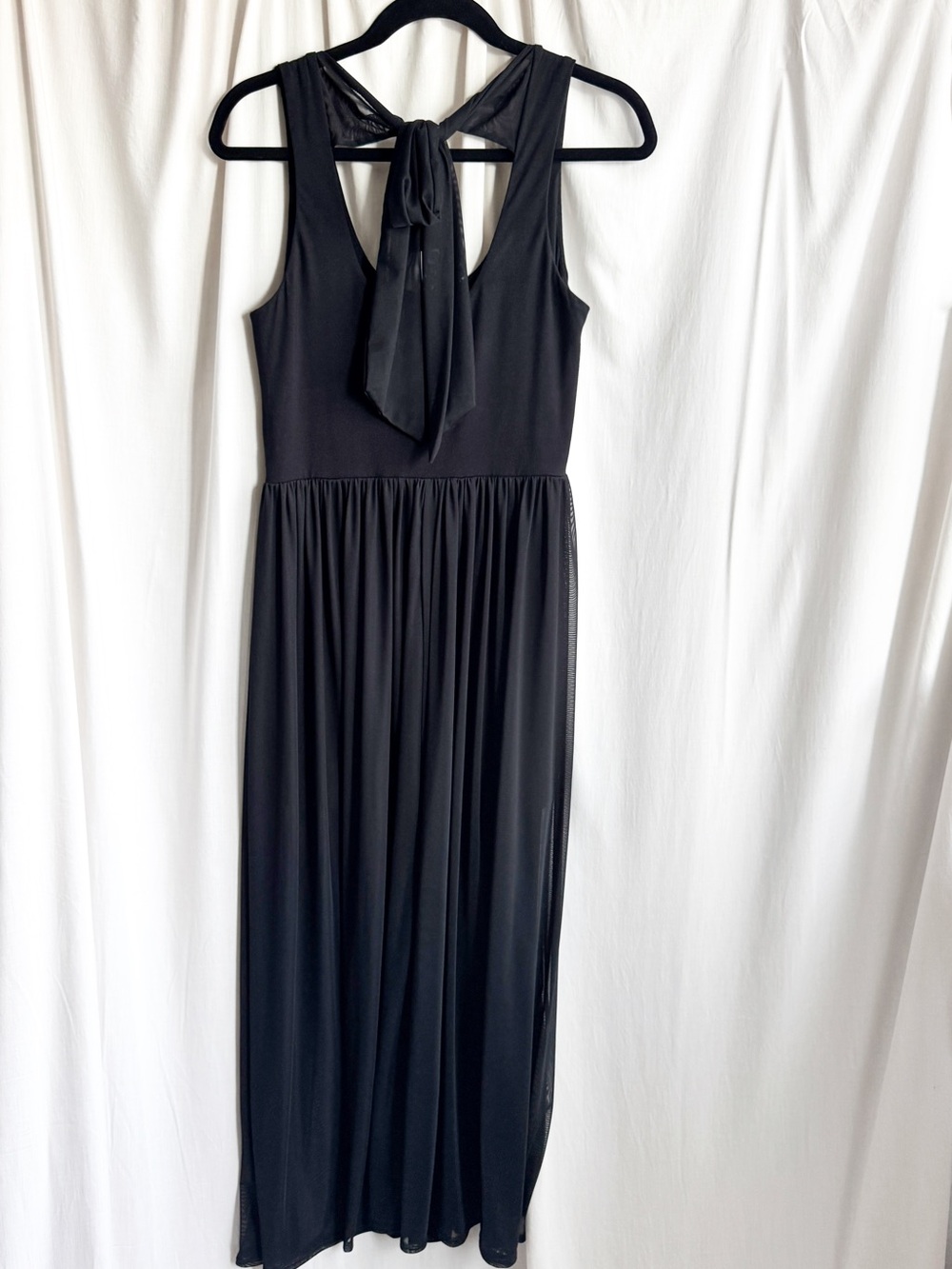 Midnight Hour Maxi Mesh Romper - Picture 4 of 7